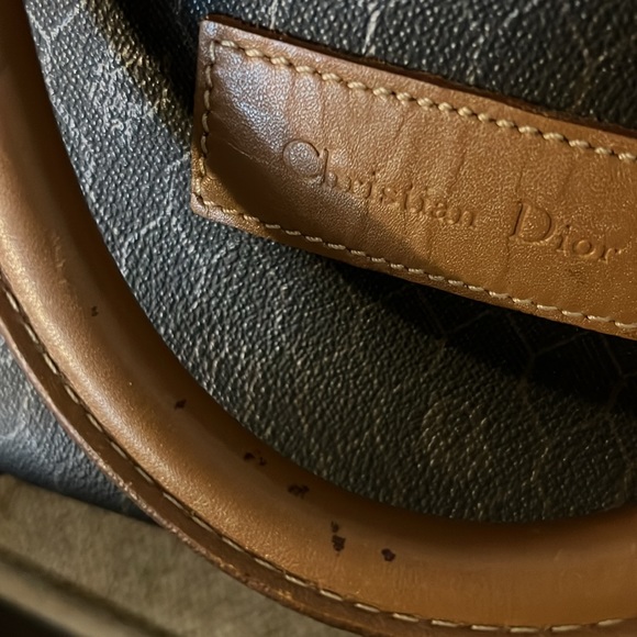 Vintage Christian Dior black honeycomb weekend duffle bag - Picture 8 of 13